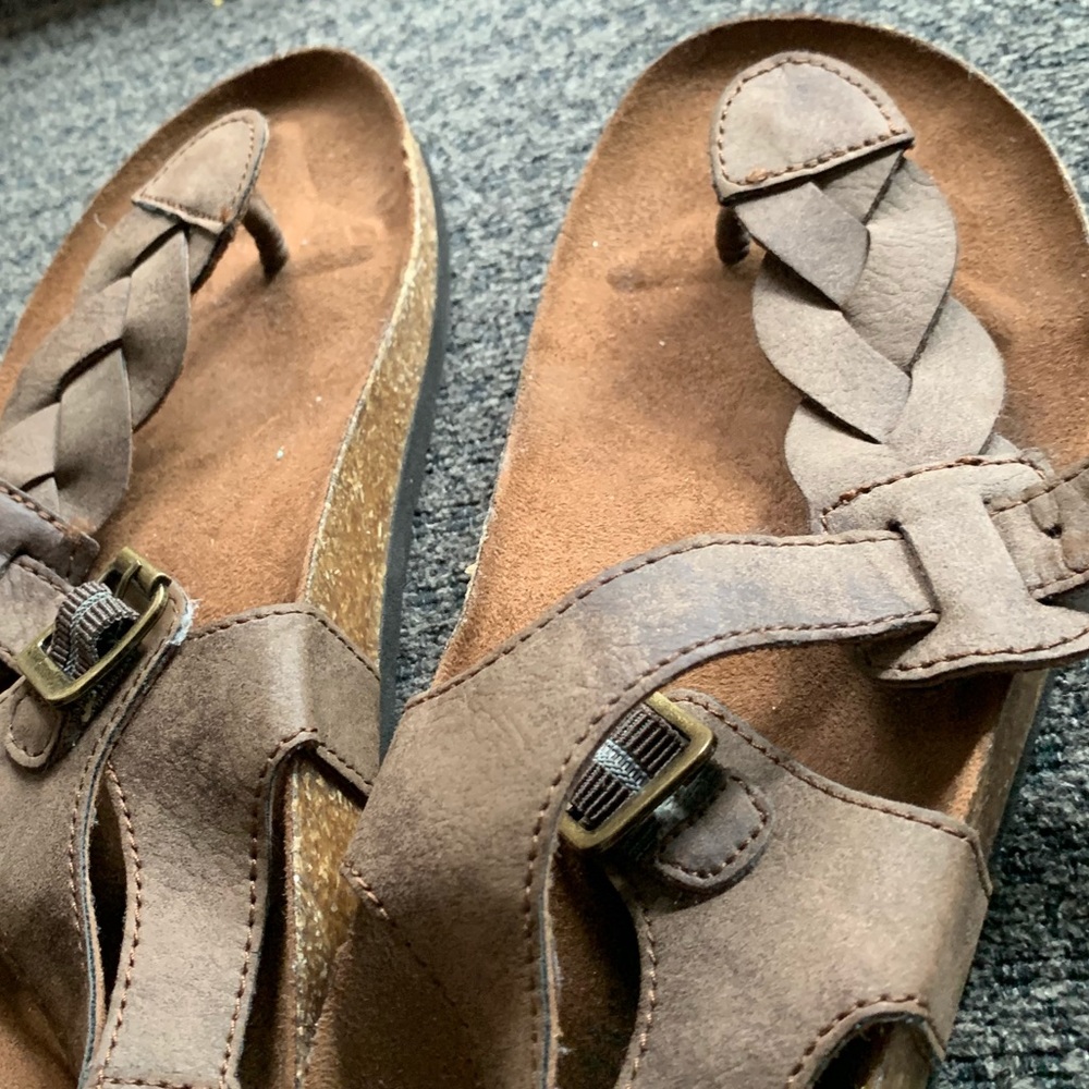 strapped sandals
